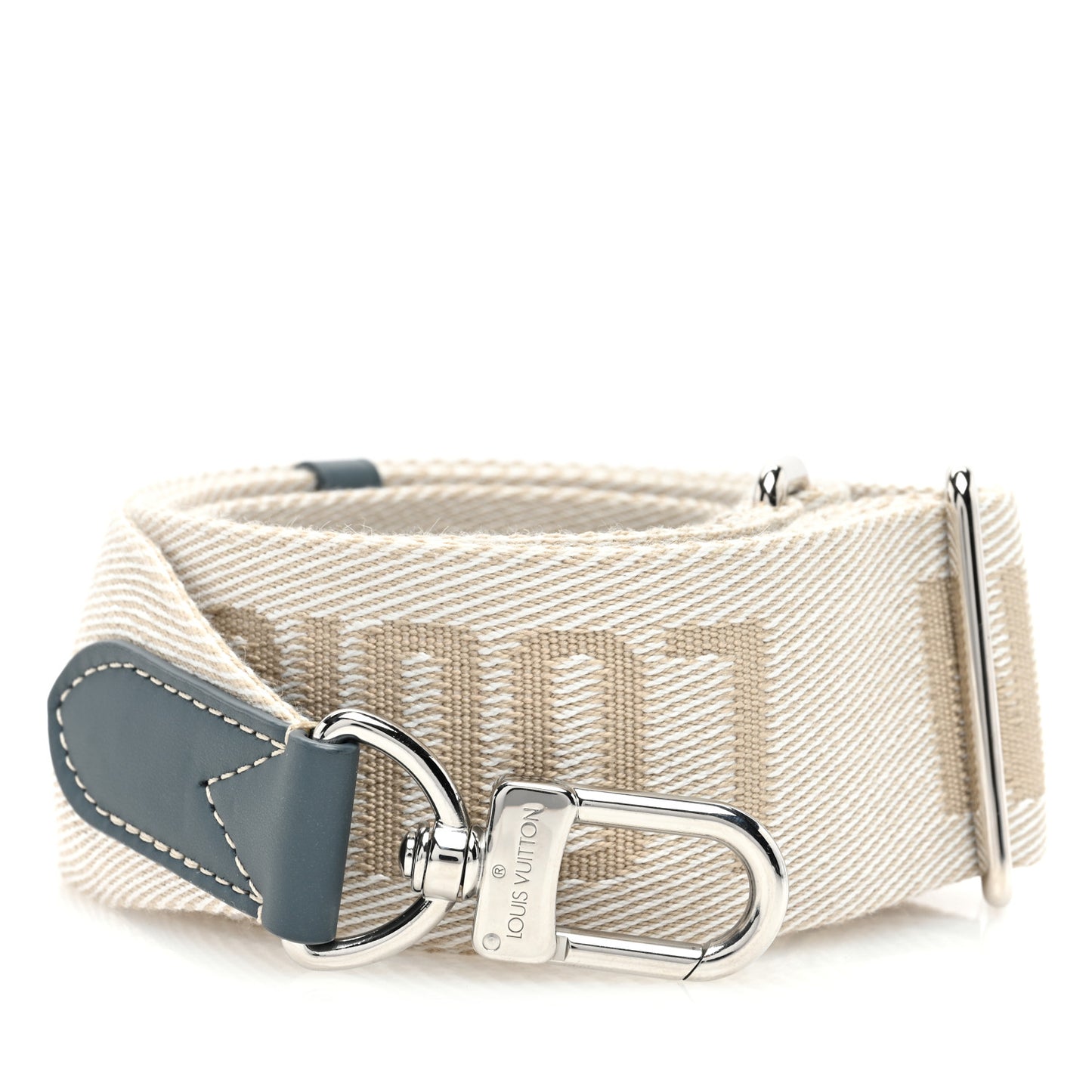 Jacquard Monogram Adjustable Shoulder Strap Blue