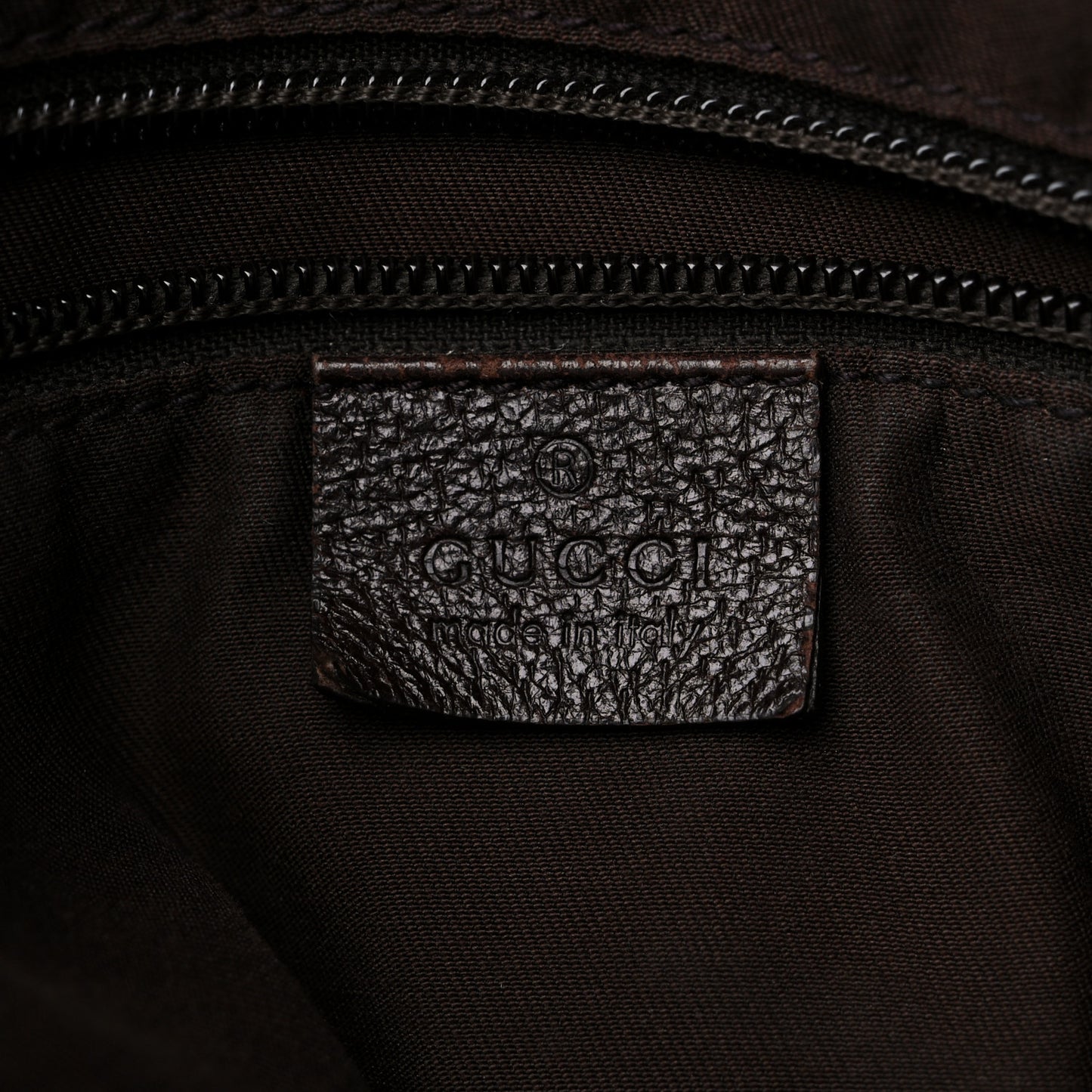 GG Monogram Large Web Handle Vertical Tote Dark Brown
