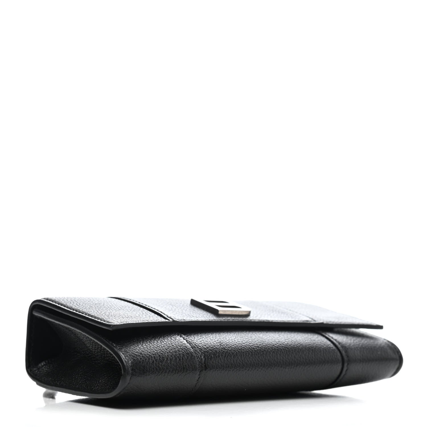 Balenciaga Grained Calfskin Hourglass Top Handle Crossbody Phone Holder Black 4 of 5