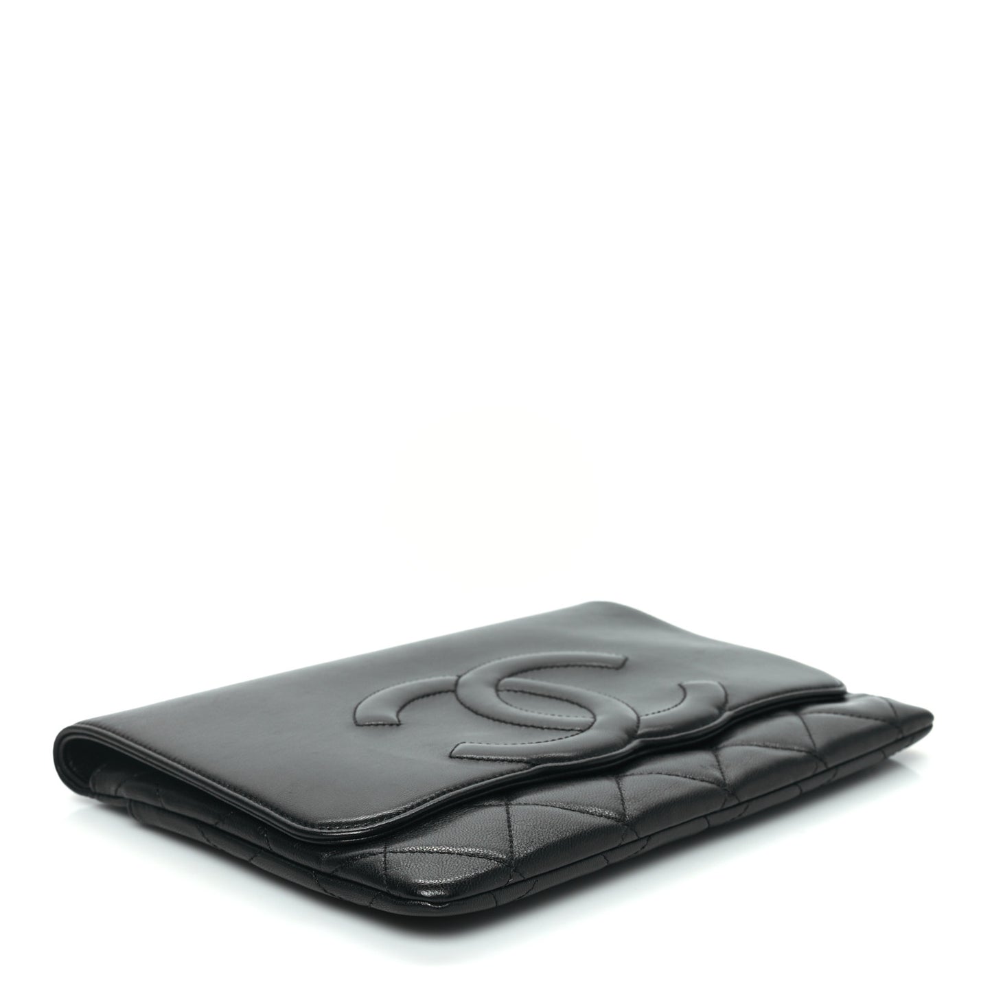 Goatskin Quilted Timeless CC Clutch Black