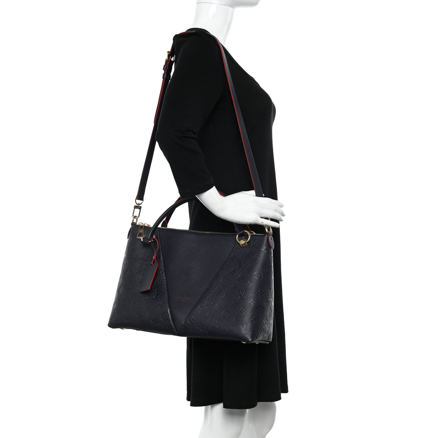 Louis Vuitton Empreinte V Tote MM Marine Rouge 2 of 9