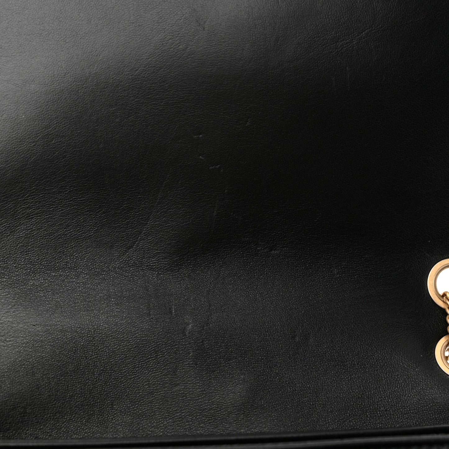 Lambskin Quilted On And On Small Chain Flap Black