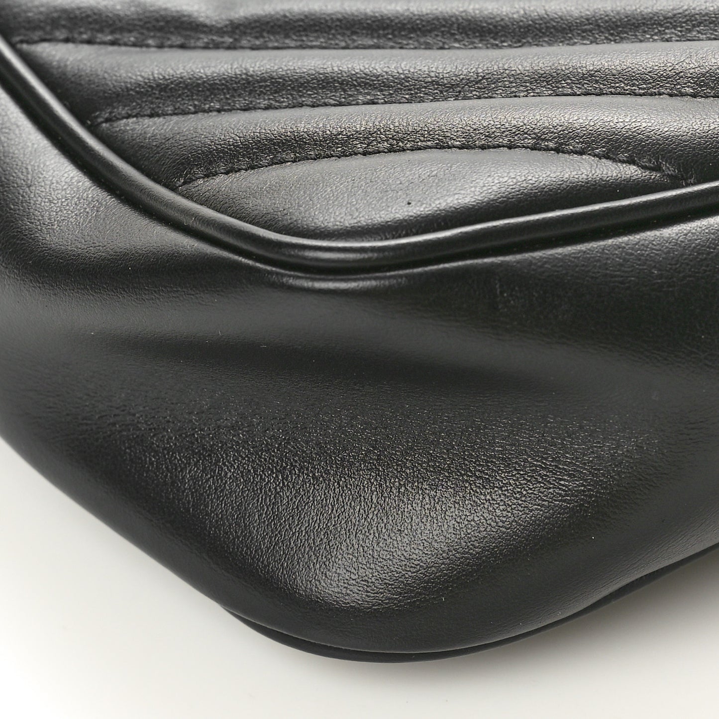 Calfskin Matelasse Monogram Monochrome Lou Camera Bag Black