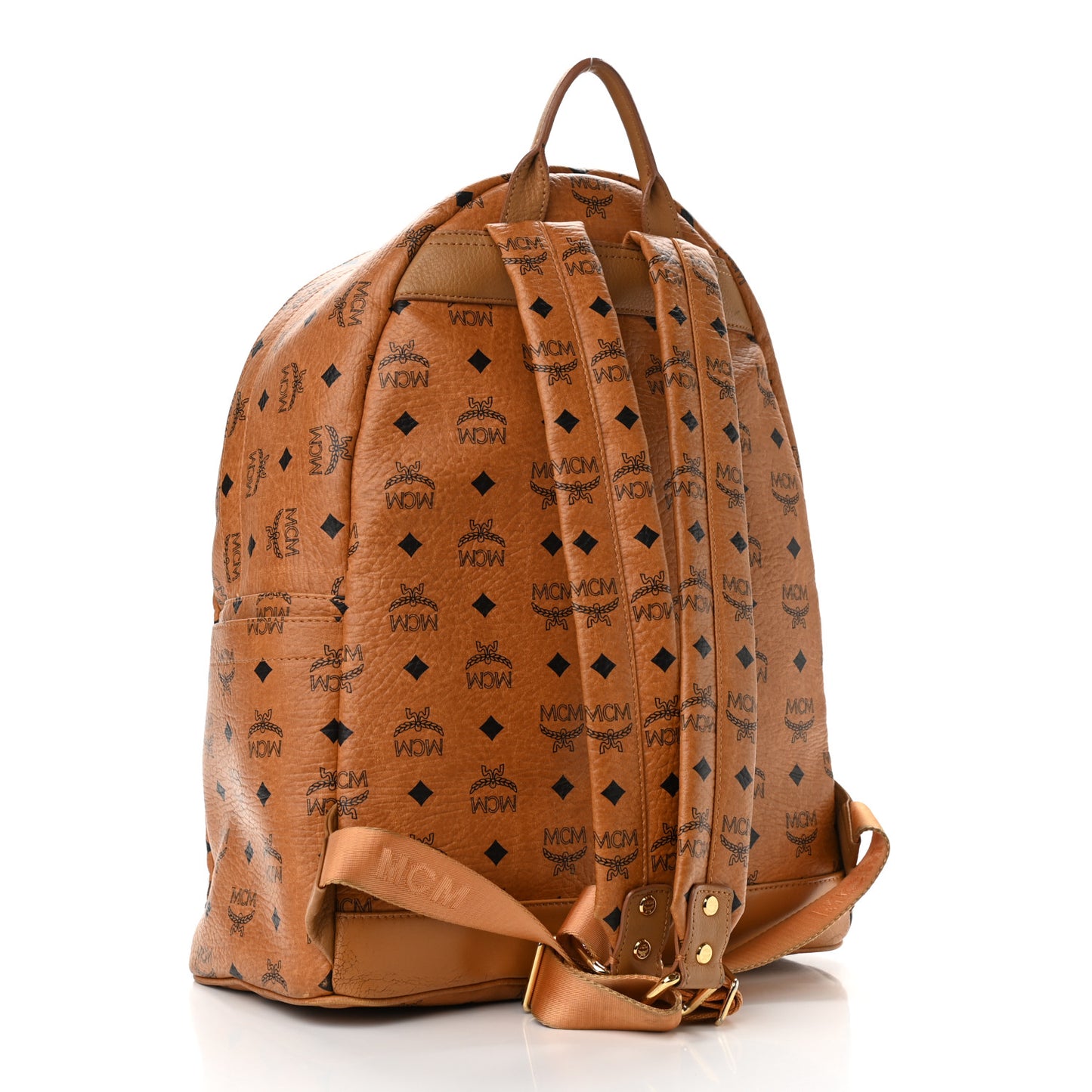 Visetos Medium Sprinkle Stud Stark Backpack Cognac