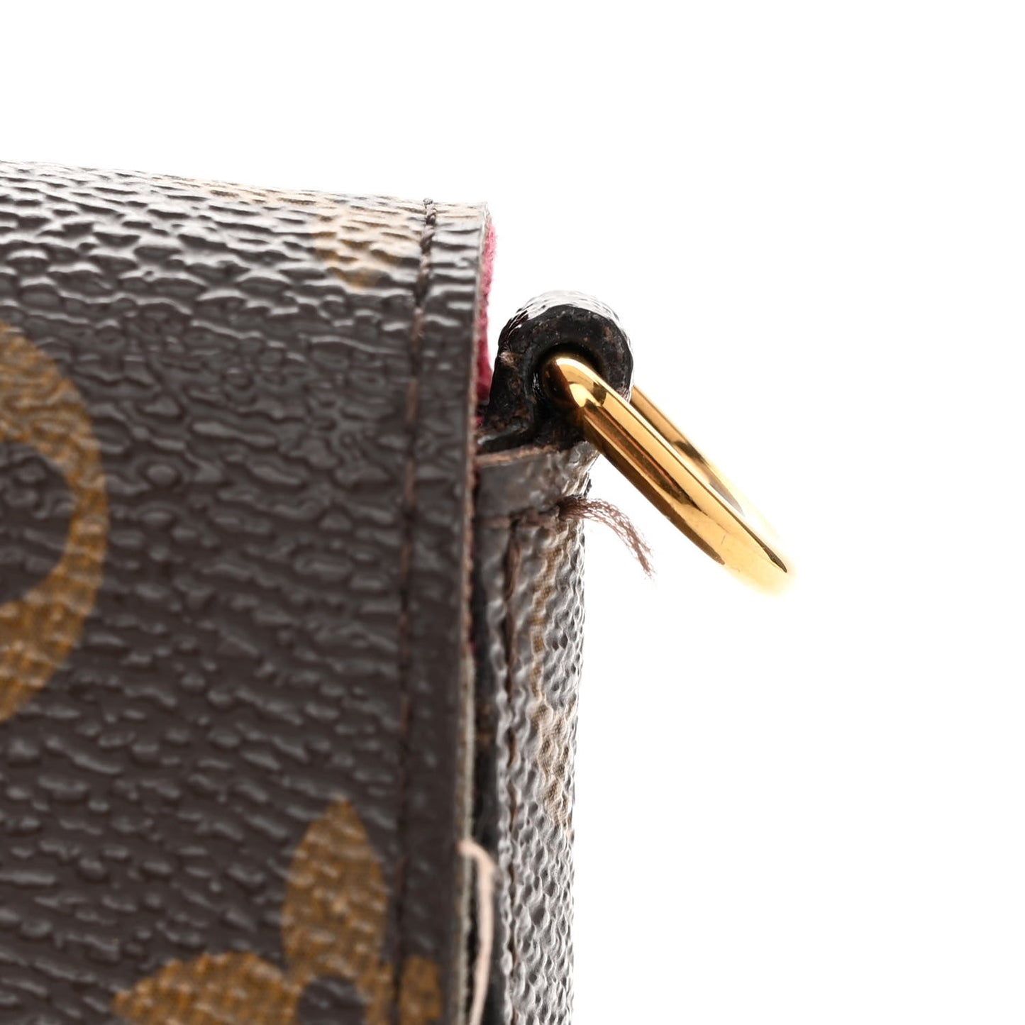 Monogram Pochette Felicie Chain Wallet Fuchsia