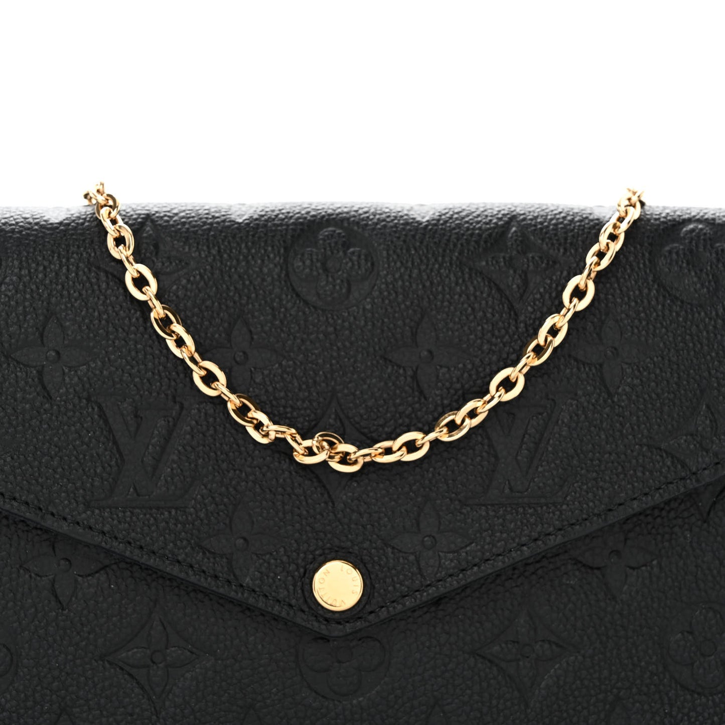 Empreinte Pochette Felicie Chain Wallet Black