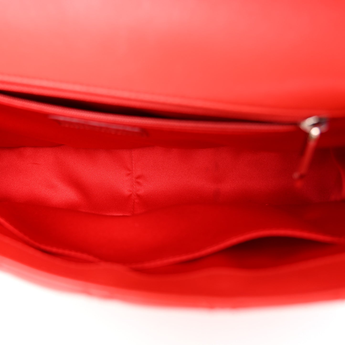 Lambskin Quilted Easy Carry Jumbo Flap Red