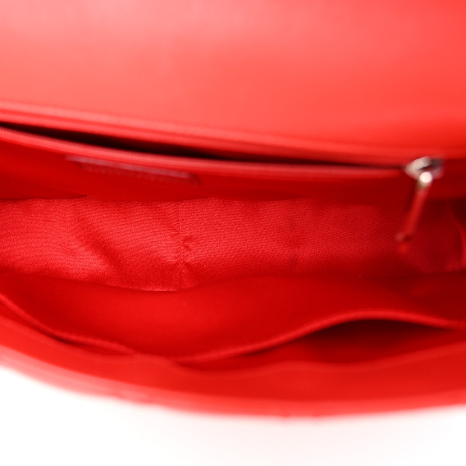 Chanel Lambskin Quilted Easy Carry Jumbo Flap Red 4 of 10
