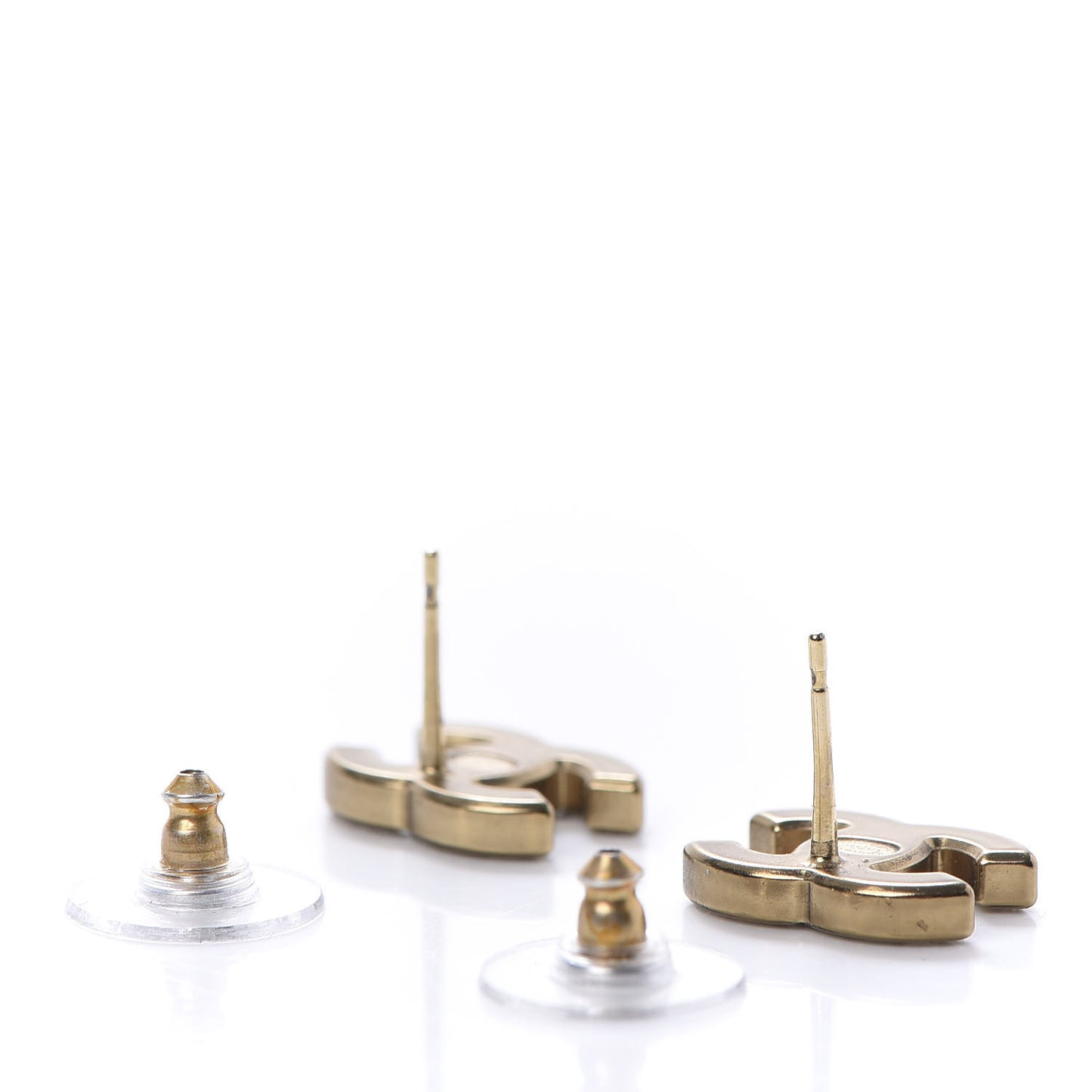 Crystal CC Earrings Gold