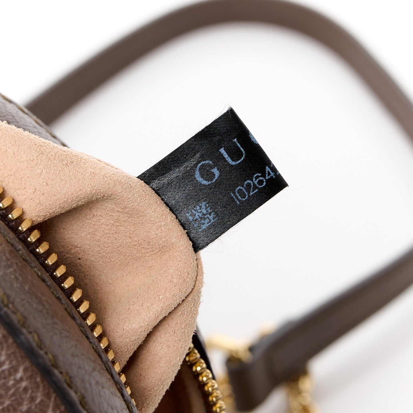 GG Supreme Monogram Web Mini Ophidia Round Shoulder Bag Brown