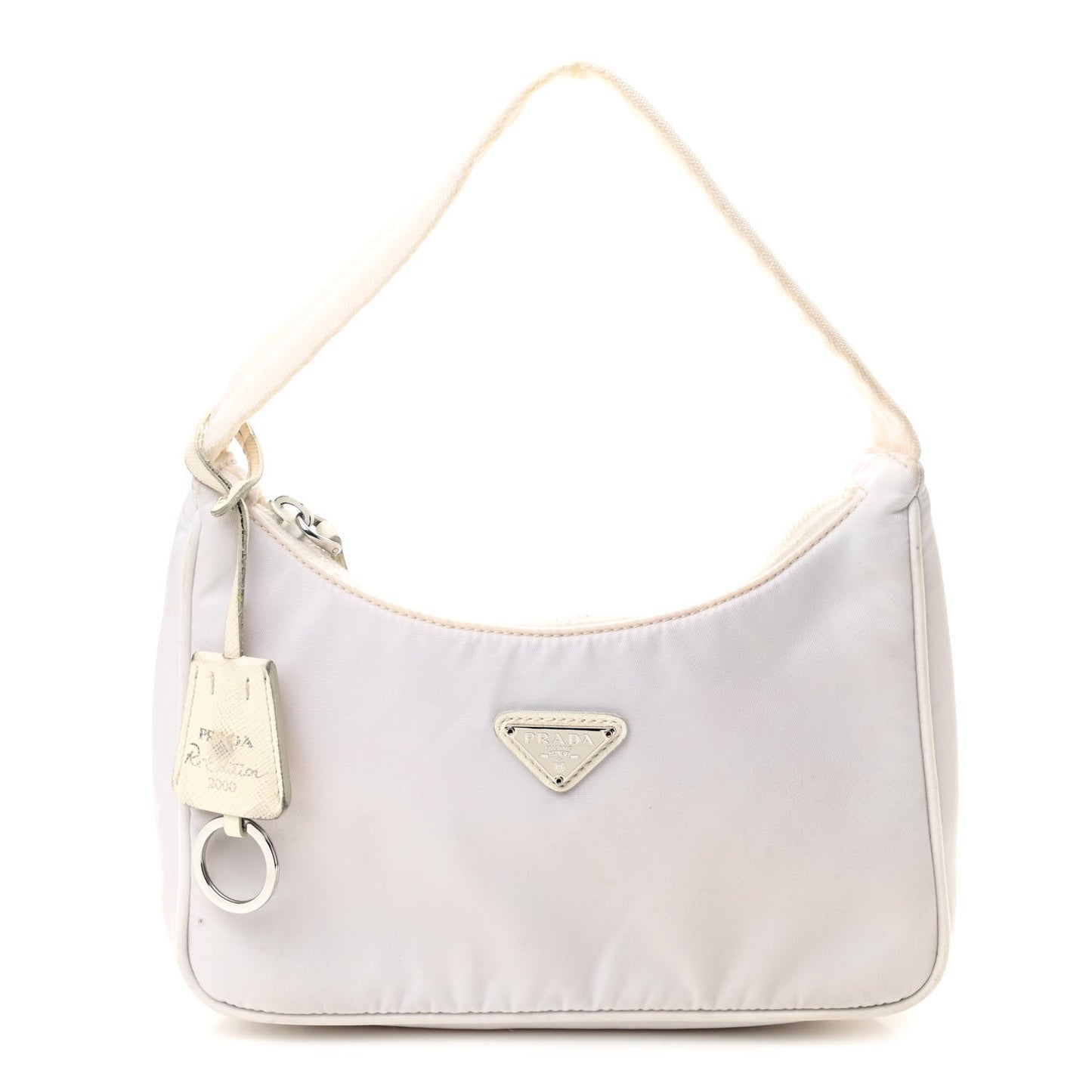 Tessuto Nylon Mini Re-Edition 2000 Bag White