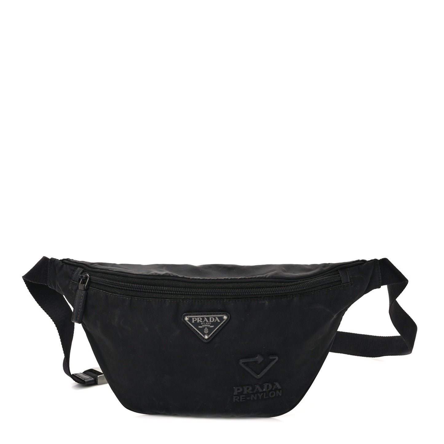 Tessuto Re-Nylon Saffiano Belt Bag Black