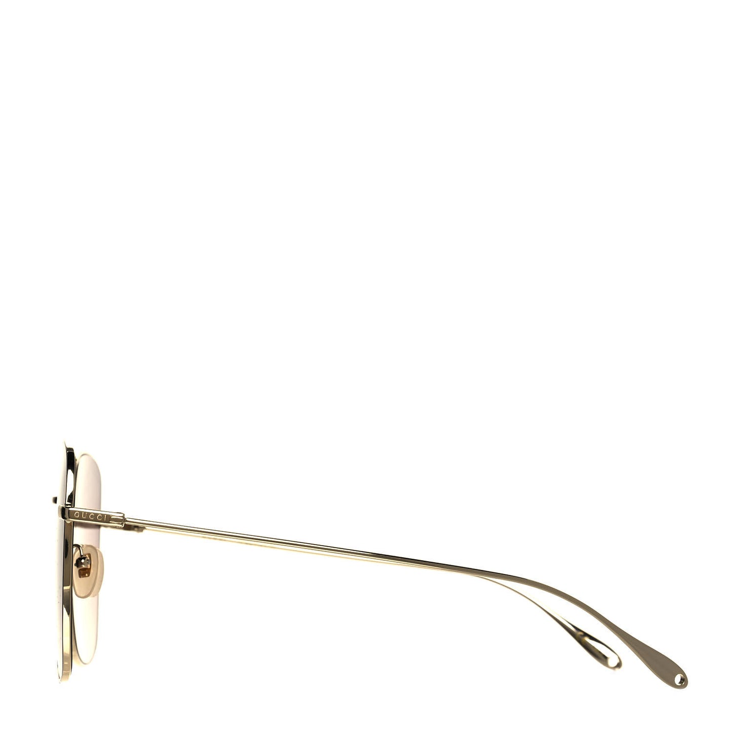Metal Fork Square Frame Sunglasses GG1031S Gold