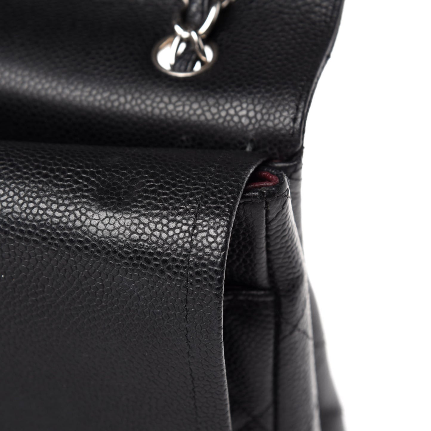 Caviar Quilted Maxi Double Flap Black
