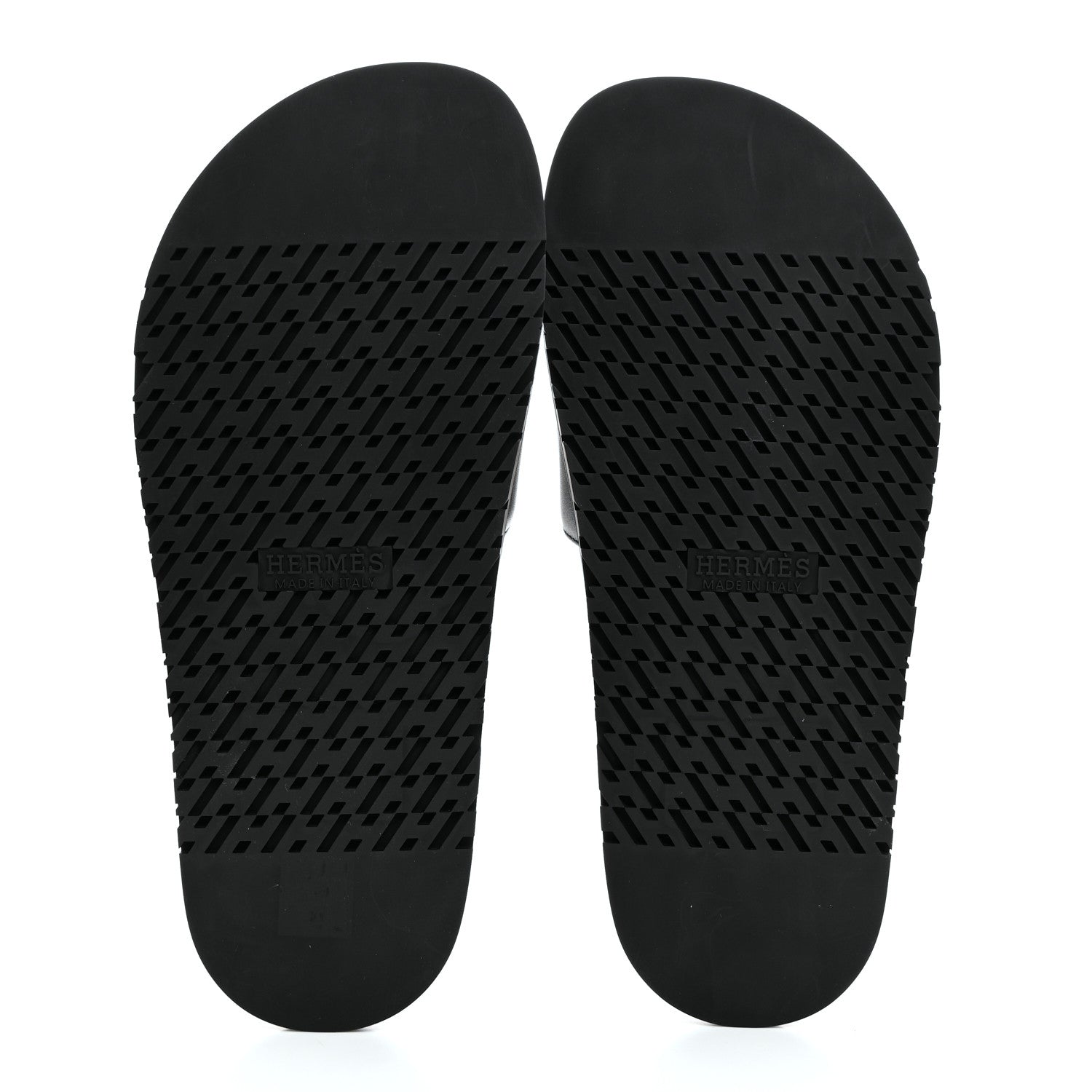 Hermes Calfskin Mens Biarritz Sandals 40 Black 5 of 11