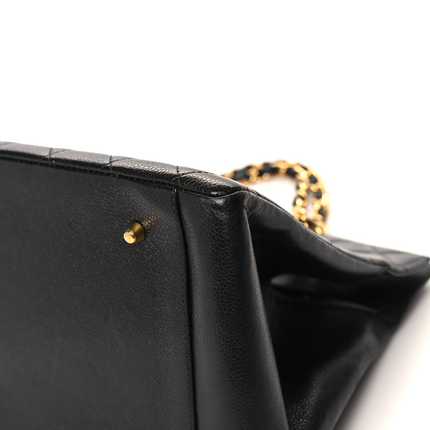 Caviar Quilted Grand Timeless Tote GTT Black