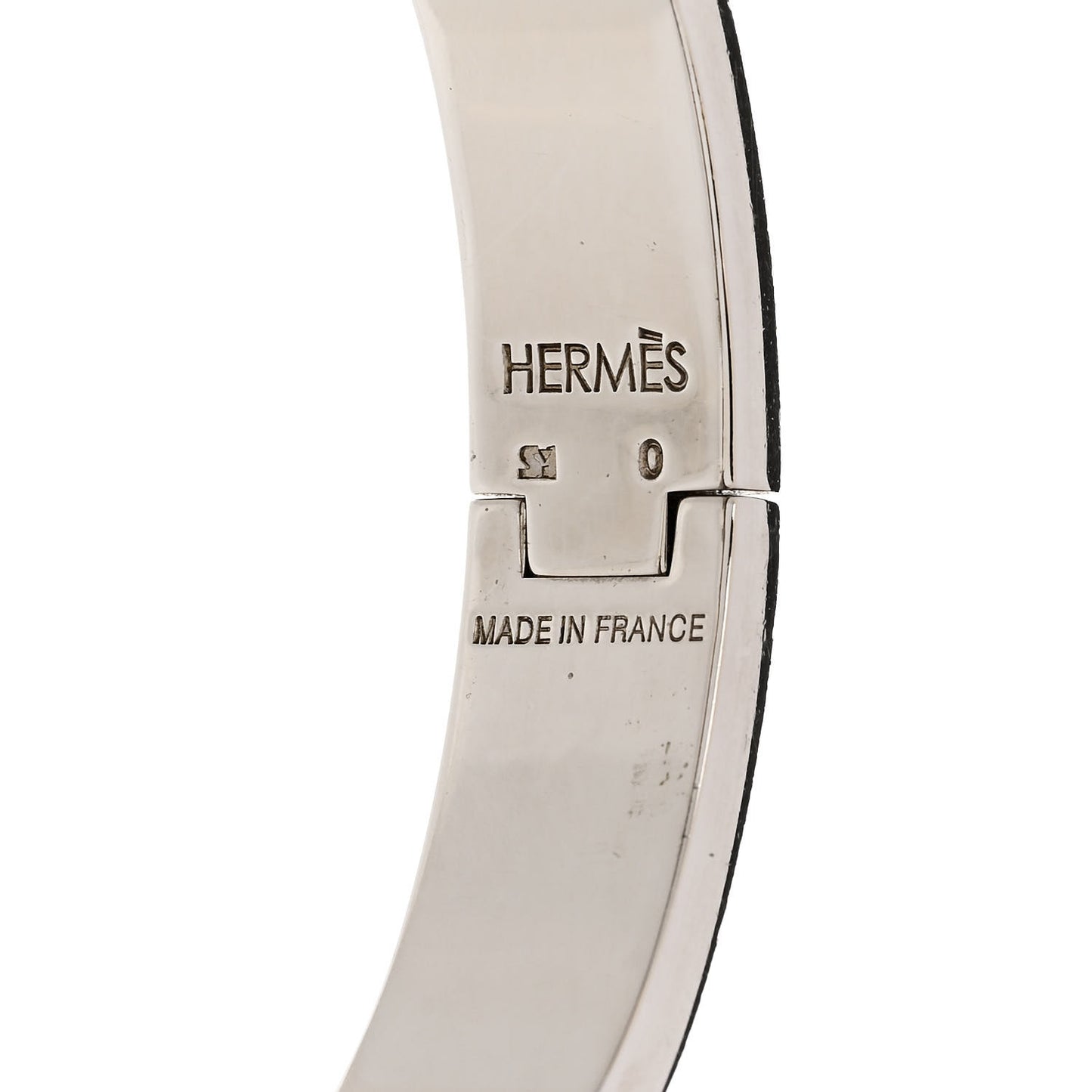 Enamel Narrow Clic Clac H Bracelet PM Orange White