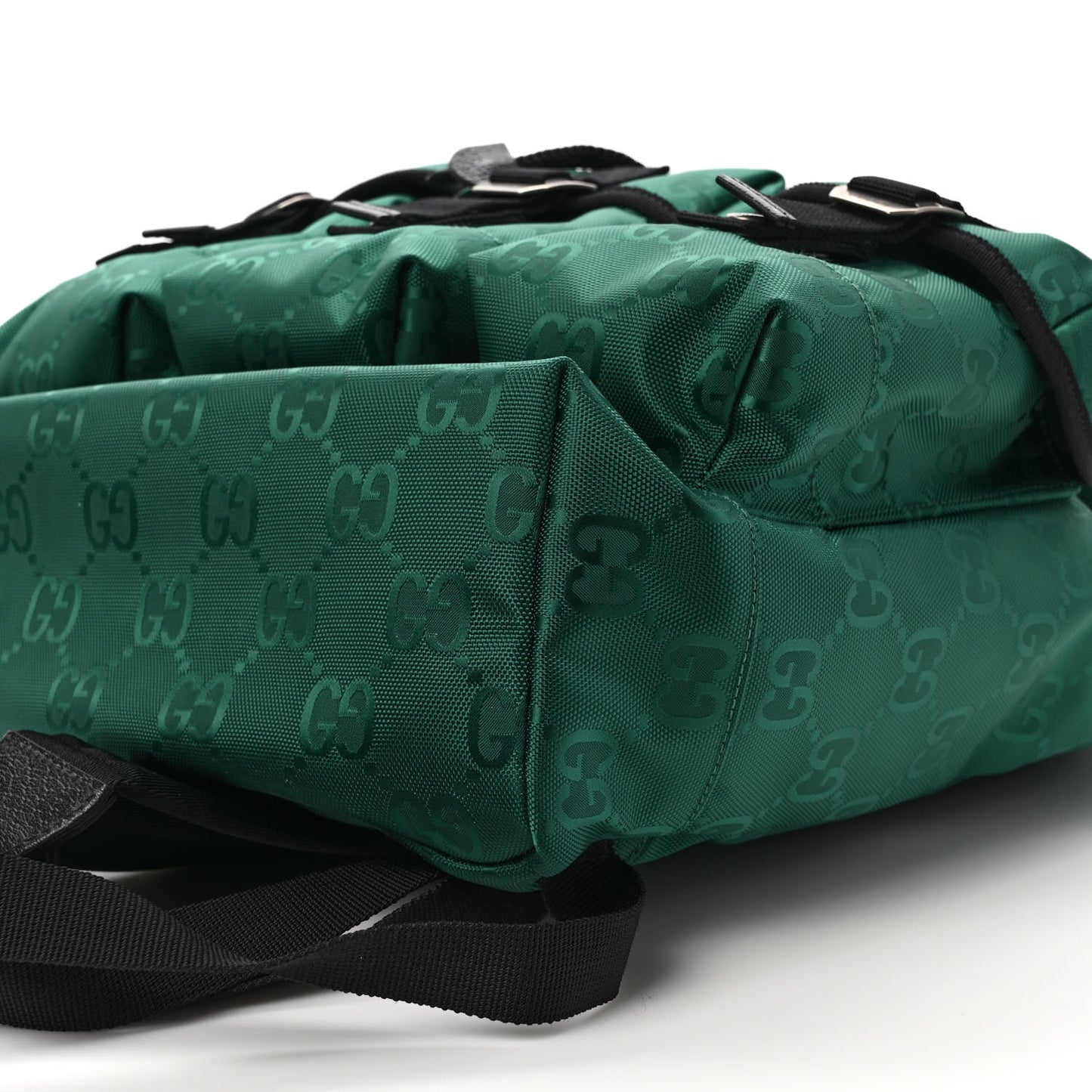 Econyl Nylon Monogram Off The Grid Utility Pocket Backpack Scrabble Green Black