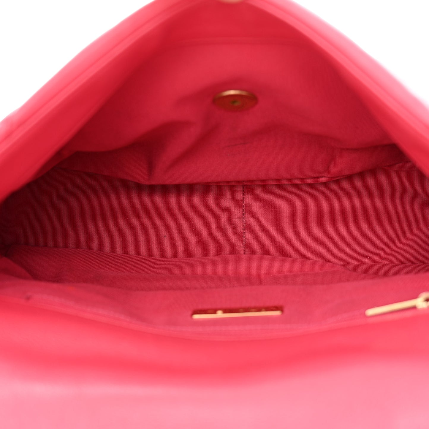 Goatskin Quilted Large Chanel 19 Flap Dark Pink