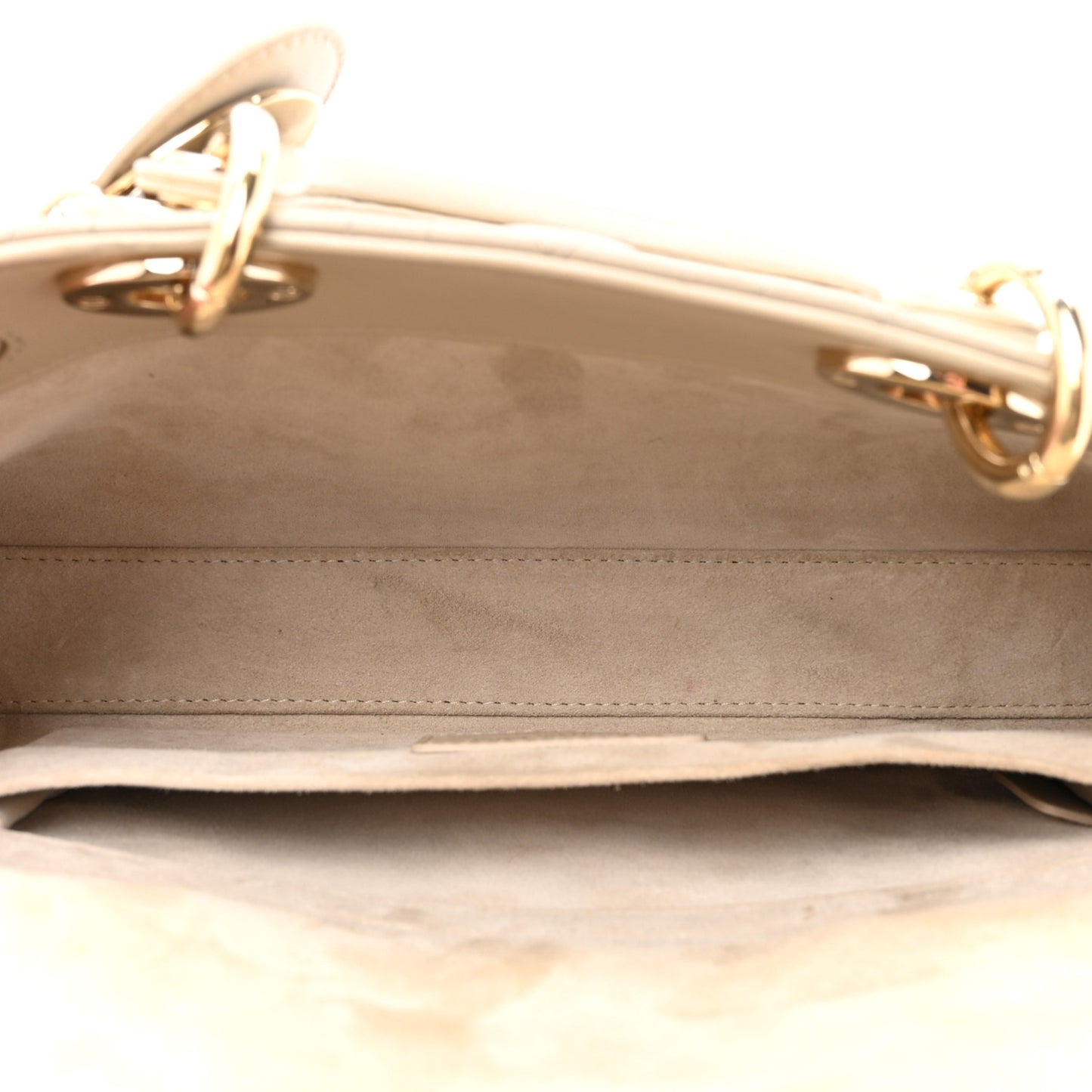 Lambskin Cannage Medium Lady D-Joy Hazelnut