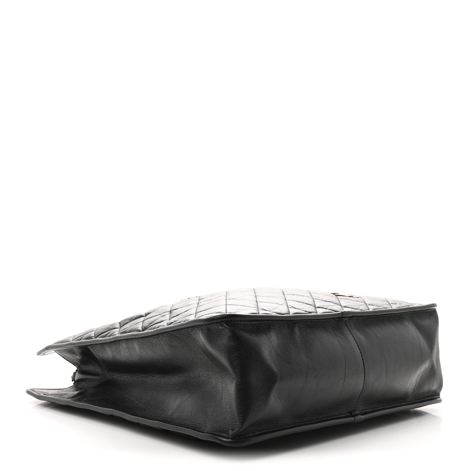 Chanel Aged Calfskin Medium Charm Shopping Bag Black 4 of 10