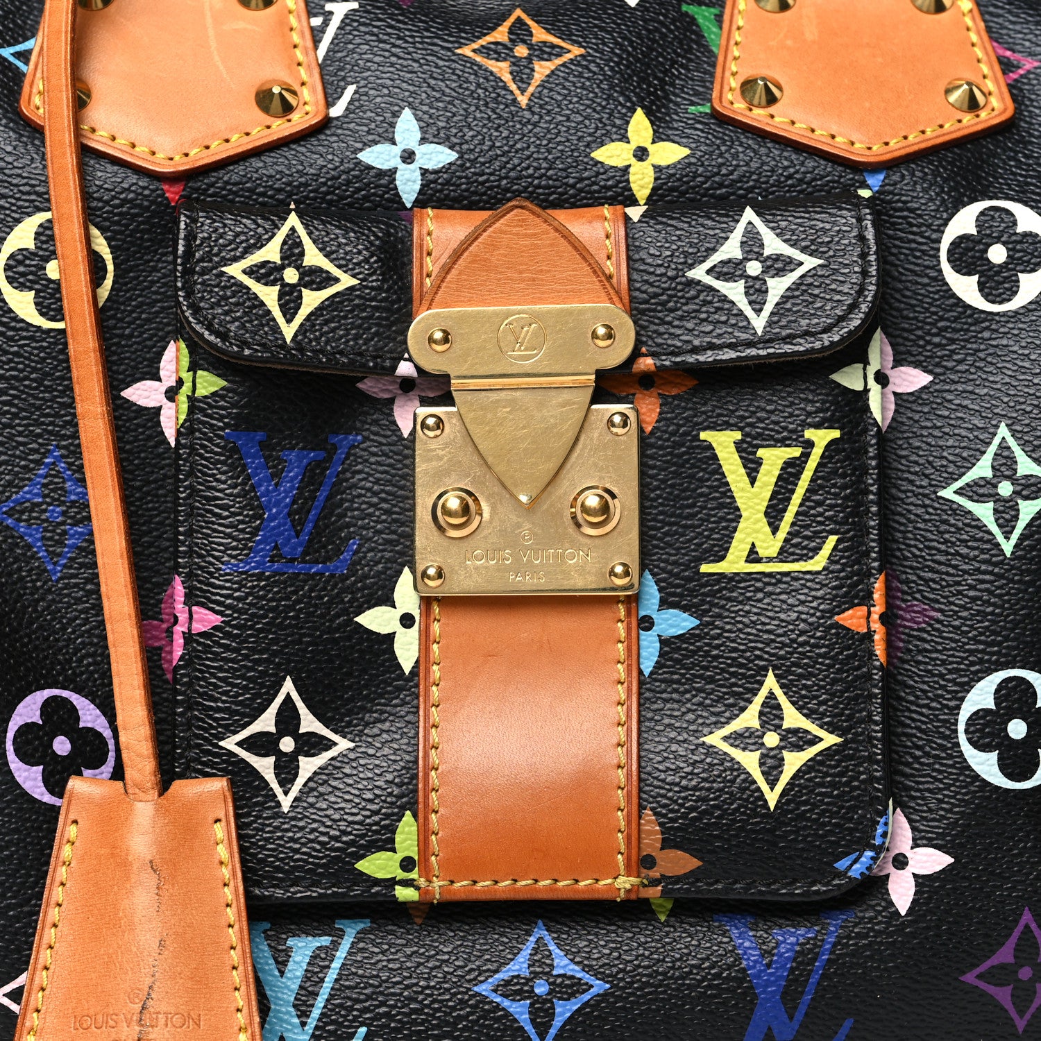 Louis Vuitton Monogram Multicolor Speedy 30 Black 7 of 11