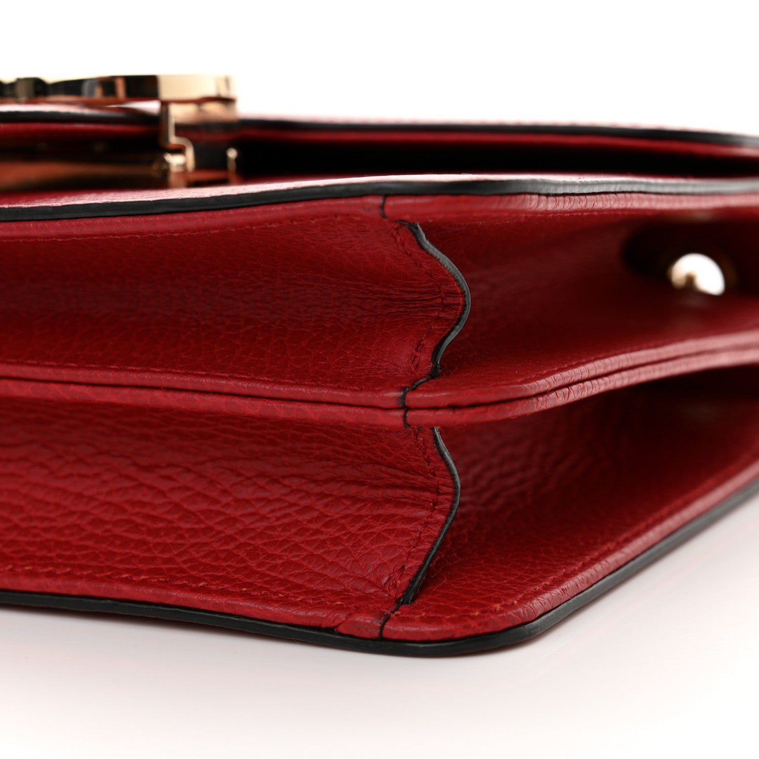 Gucci Dollar Calfskin Small Interlocking G Shoulder Bag Red 10 of 10