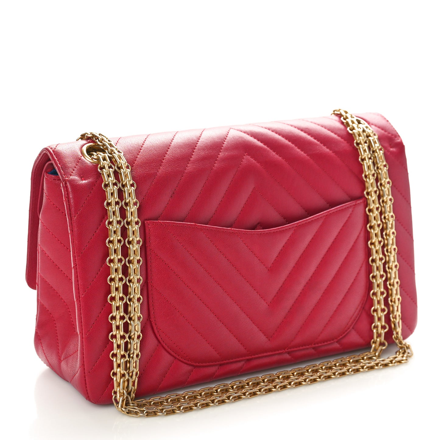 Sheepskin Chevron Quilted 2.55 Reissue 226 Flap Dark Pink