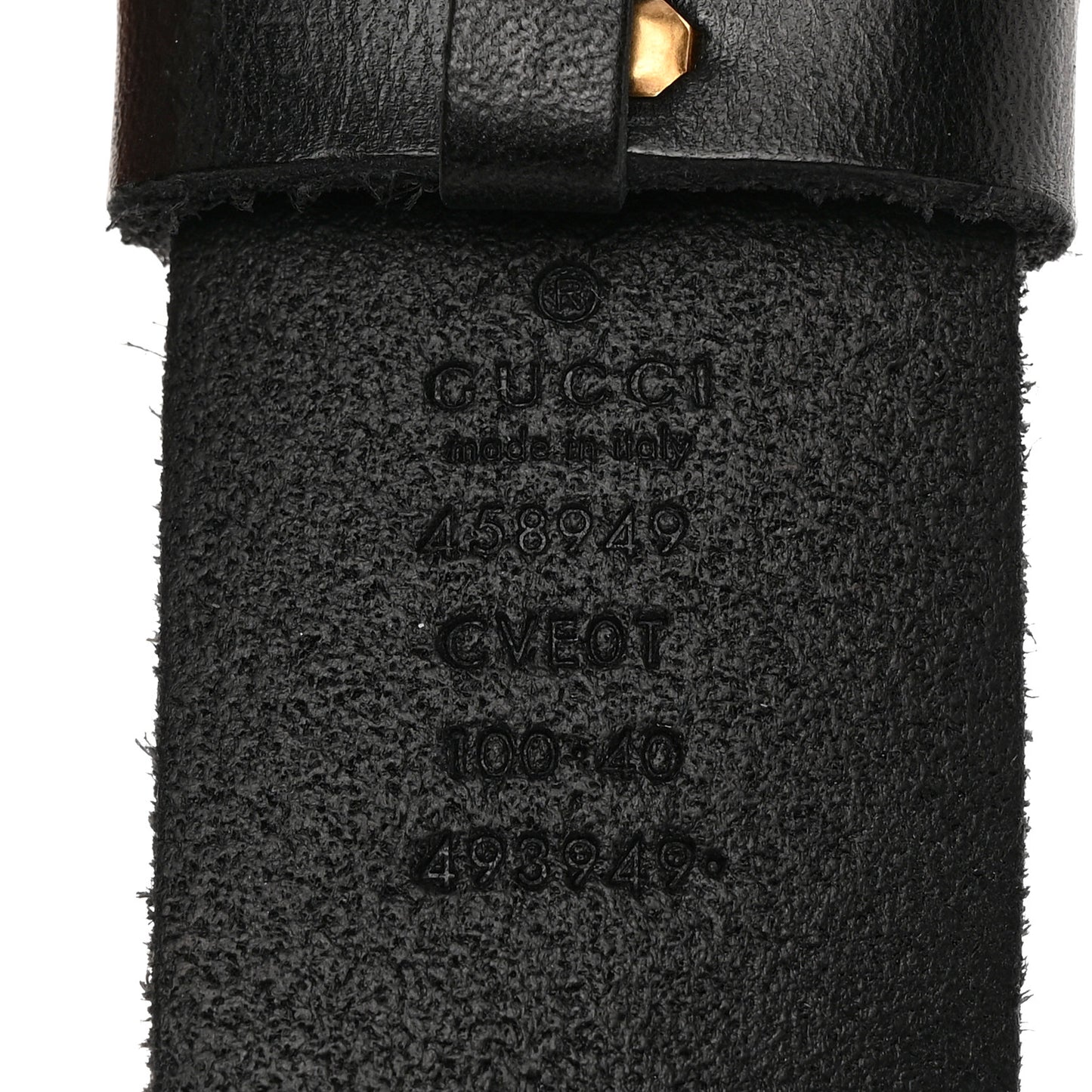 Faded Calfskin Snake Double G 40mm Belt 100/40 Black