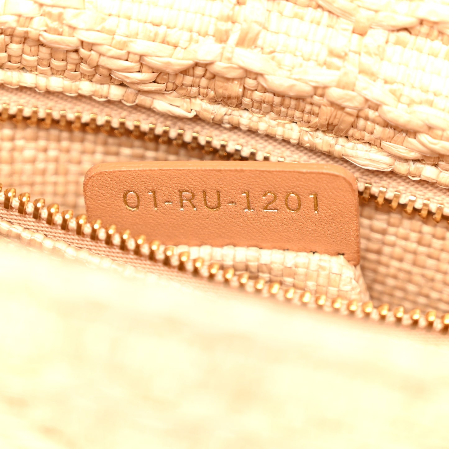 Raffia Calfskin 30 Montaigne Flap Bag Beige