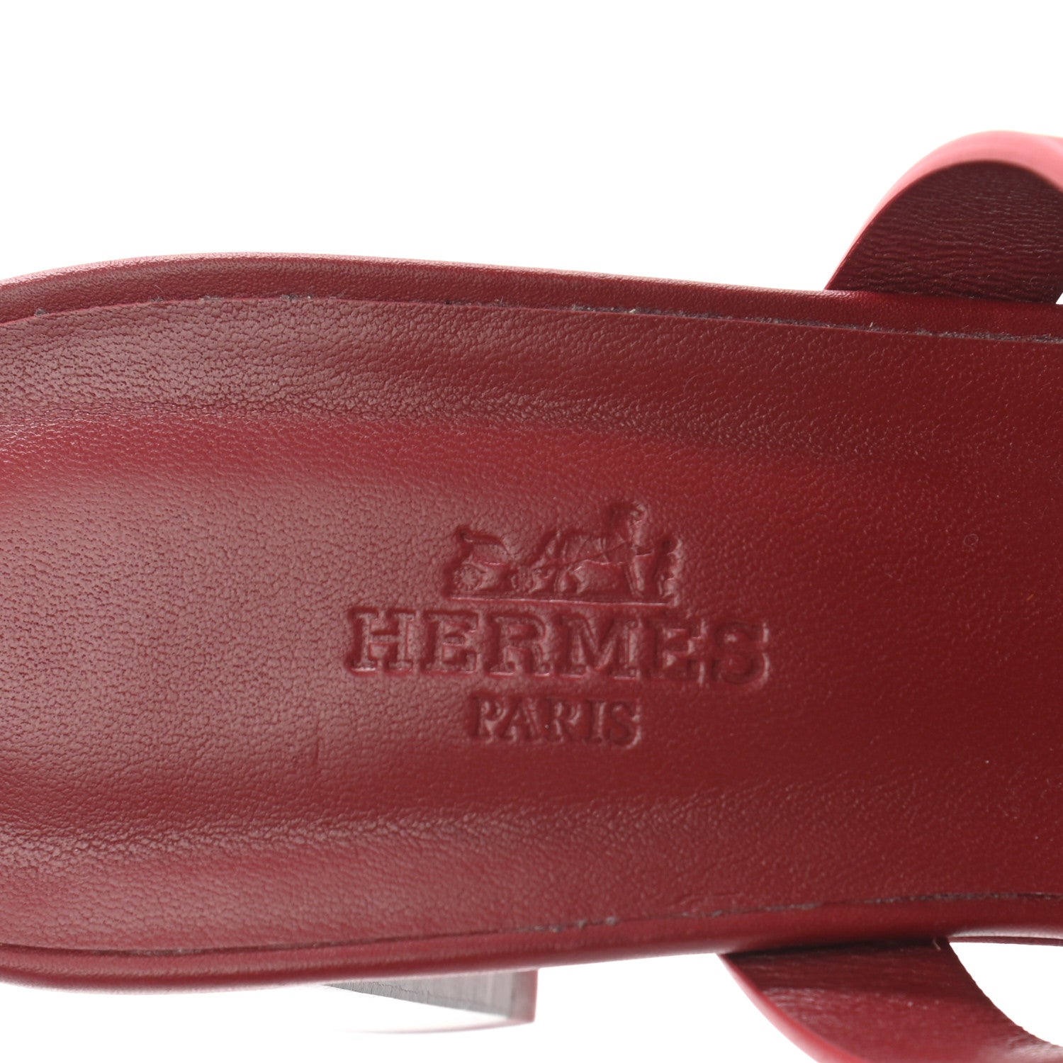 Hermes Calfskin Amica Sandals 38.5 Rouge Grenat Orange Solaire 7 of 10