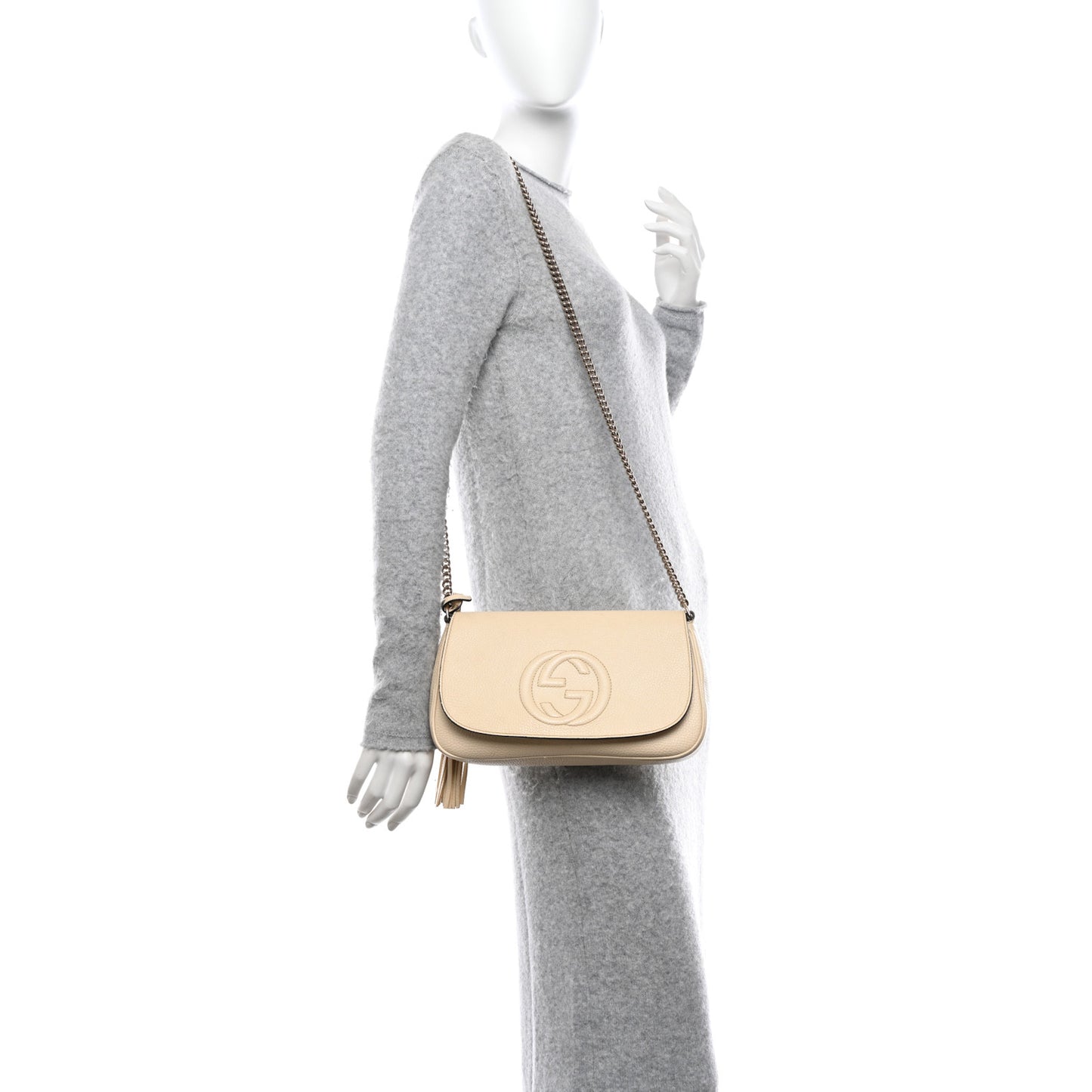 Cellarius Calfskin Medium Soho Flap Crossbody Ivoire