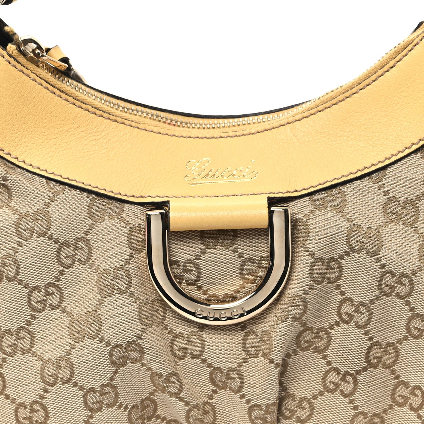 Monogram Medium D Gold Ring Hob Yellow