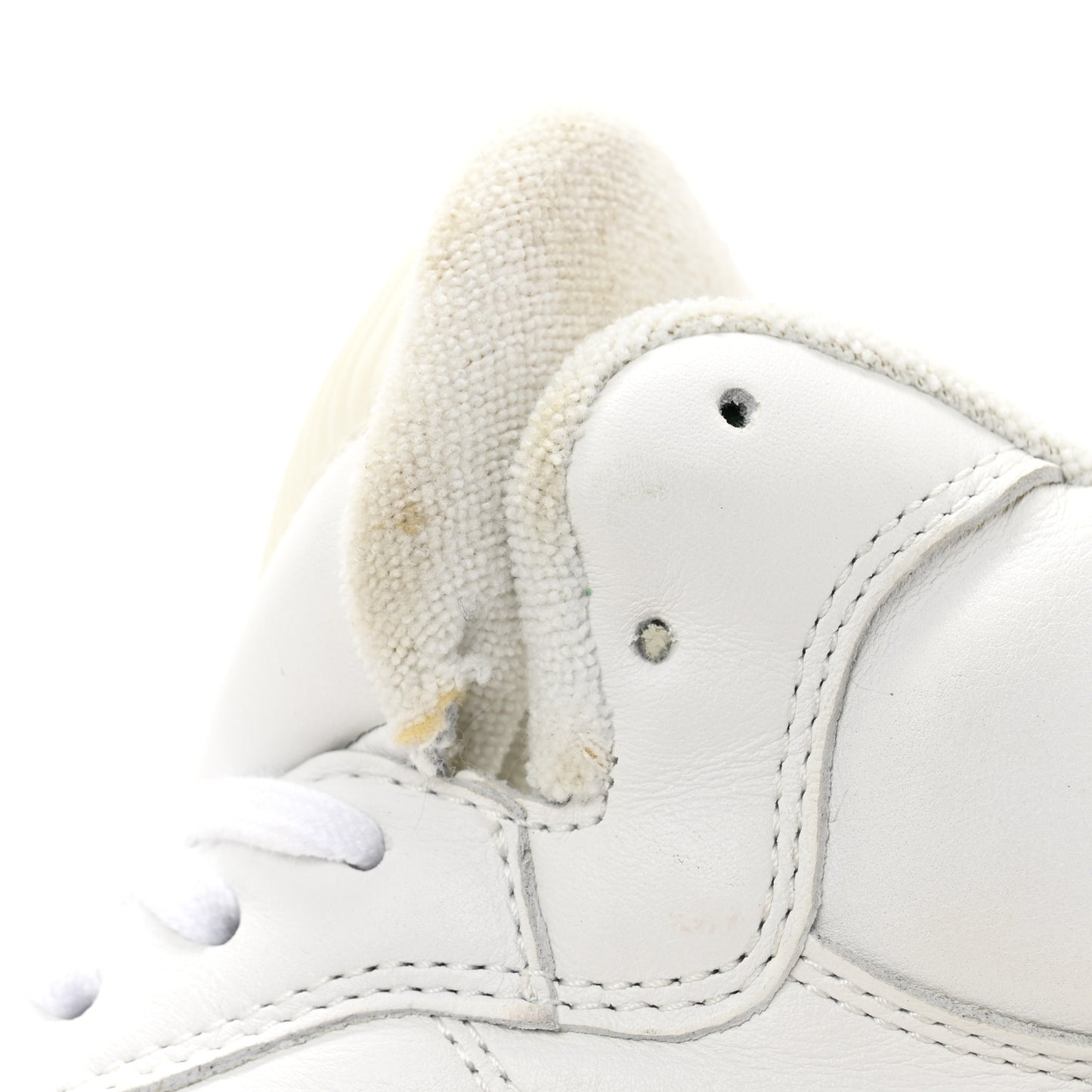 Calfskin Womens SL/80 Mid Top Sneakers 37.5 Optic White