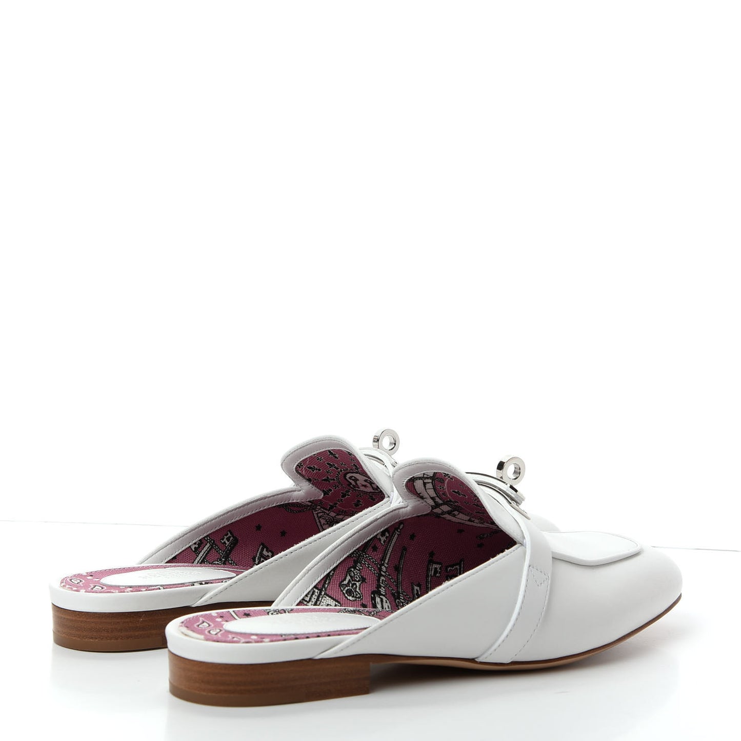Calfskin Oz Mules 36.5 White