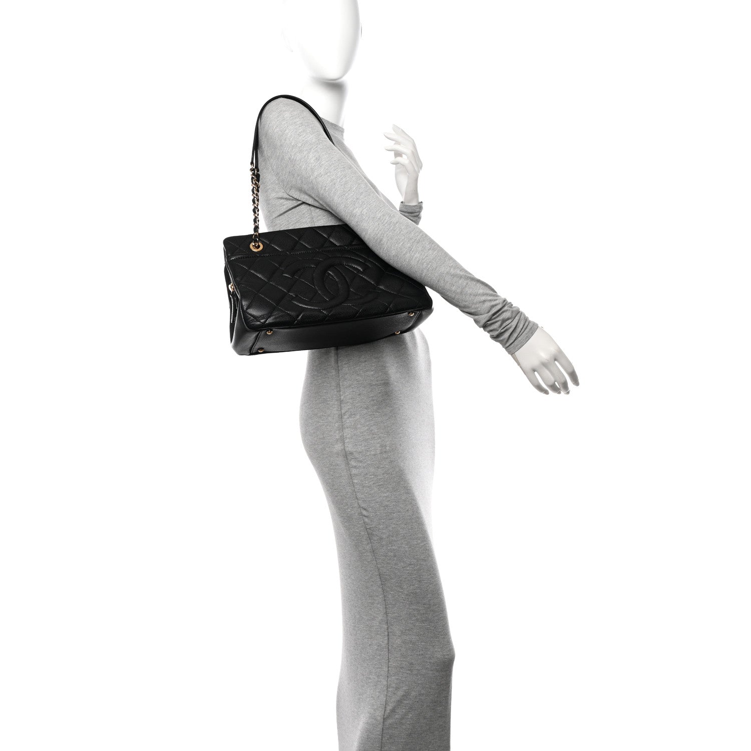 Chanel Caviar Quilted Timeless CC Soft Tote Black 2 of 11