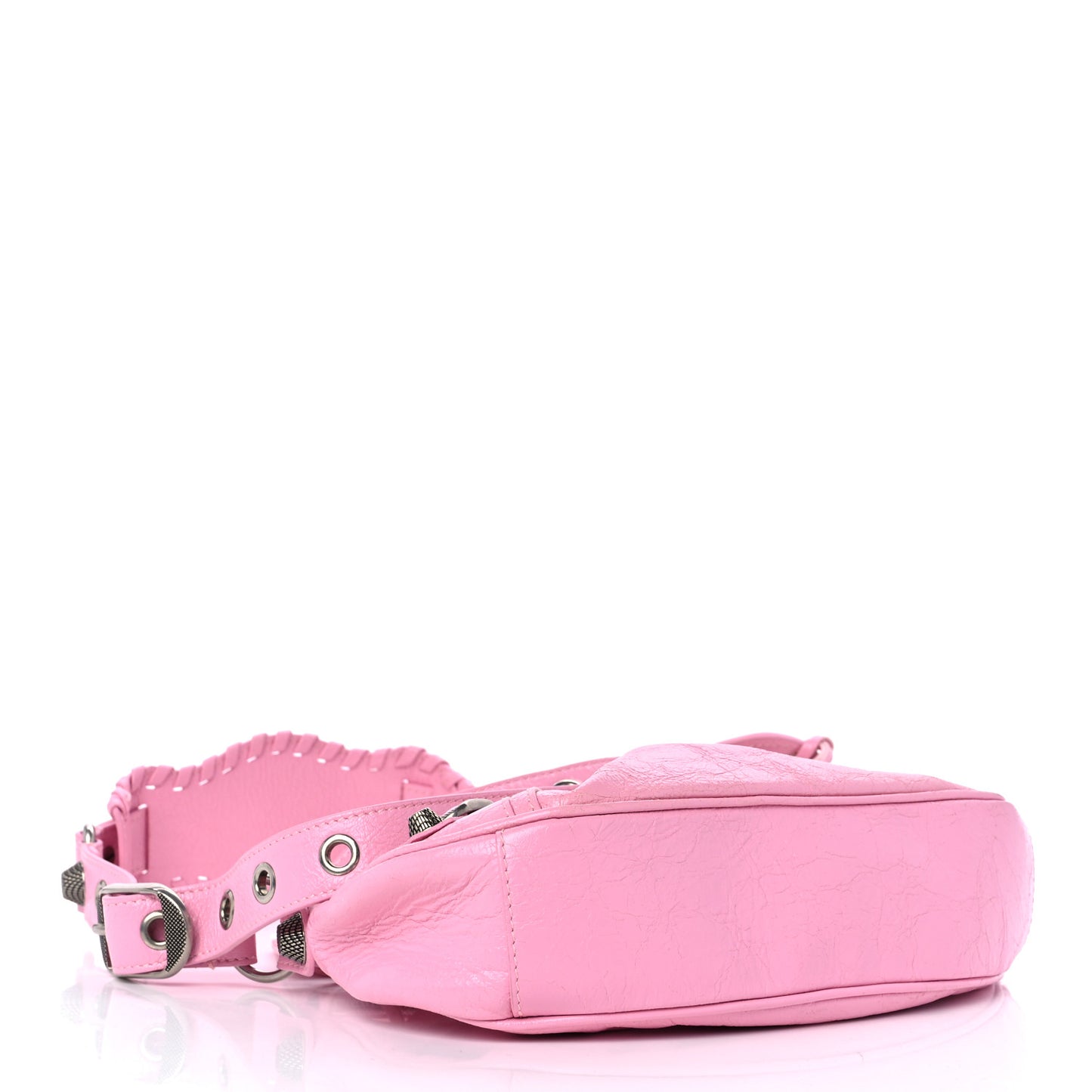 Agneau Arena Le Cagole Shoulder Bag XS Candy Pink