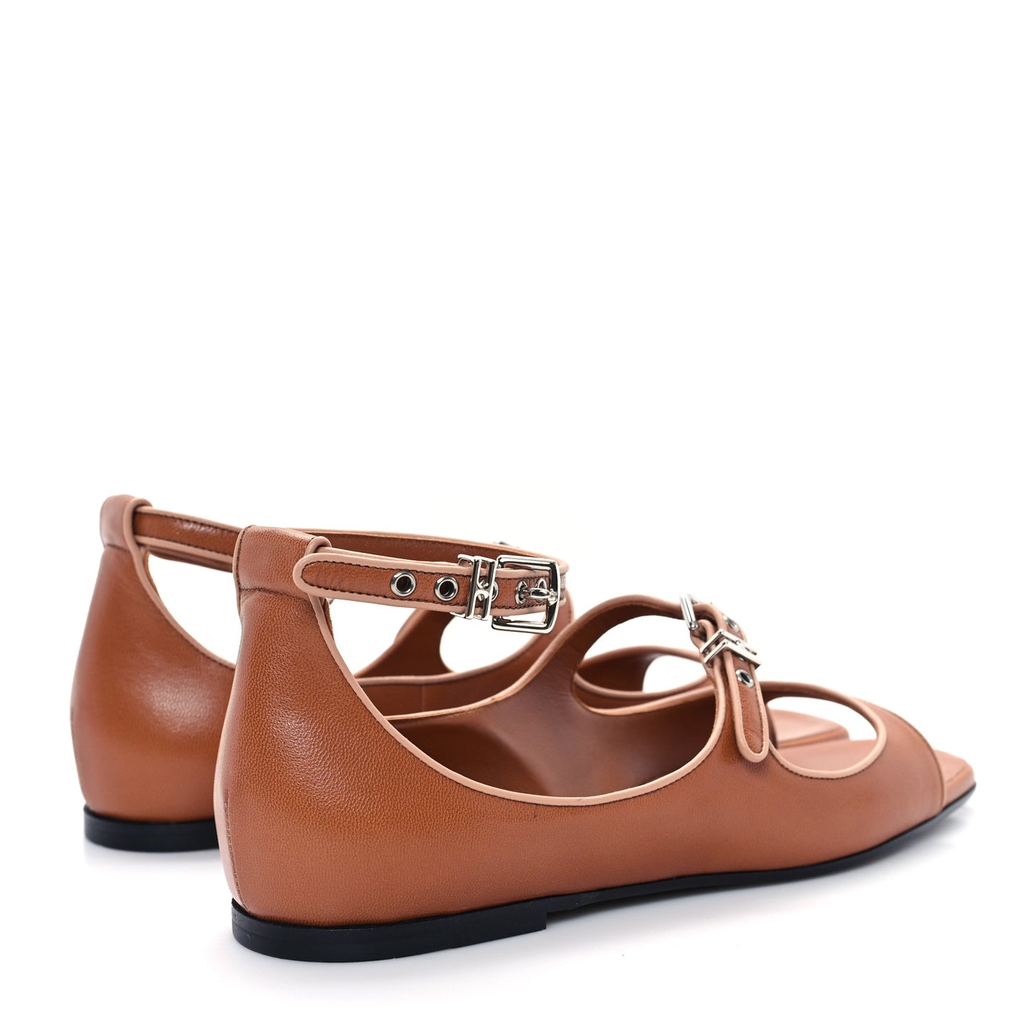 Goatskin Kirsten Sandals 38 Marron Glaise