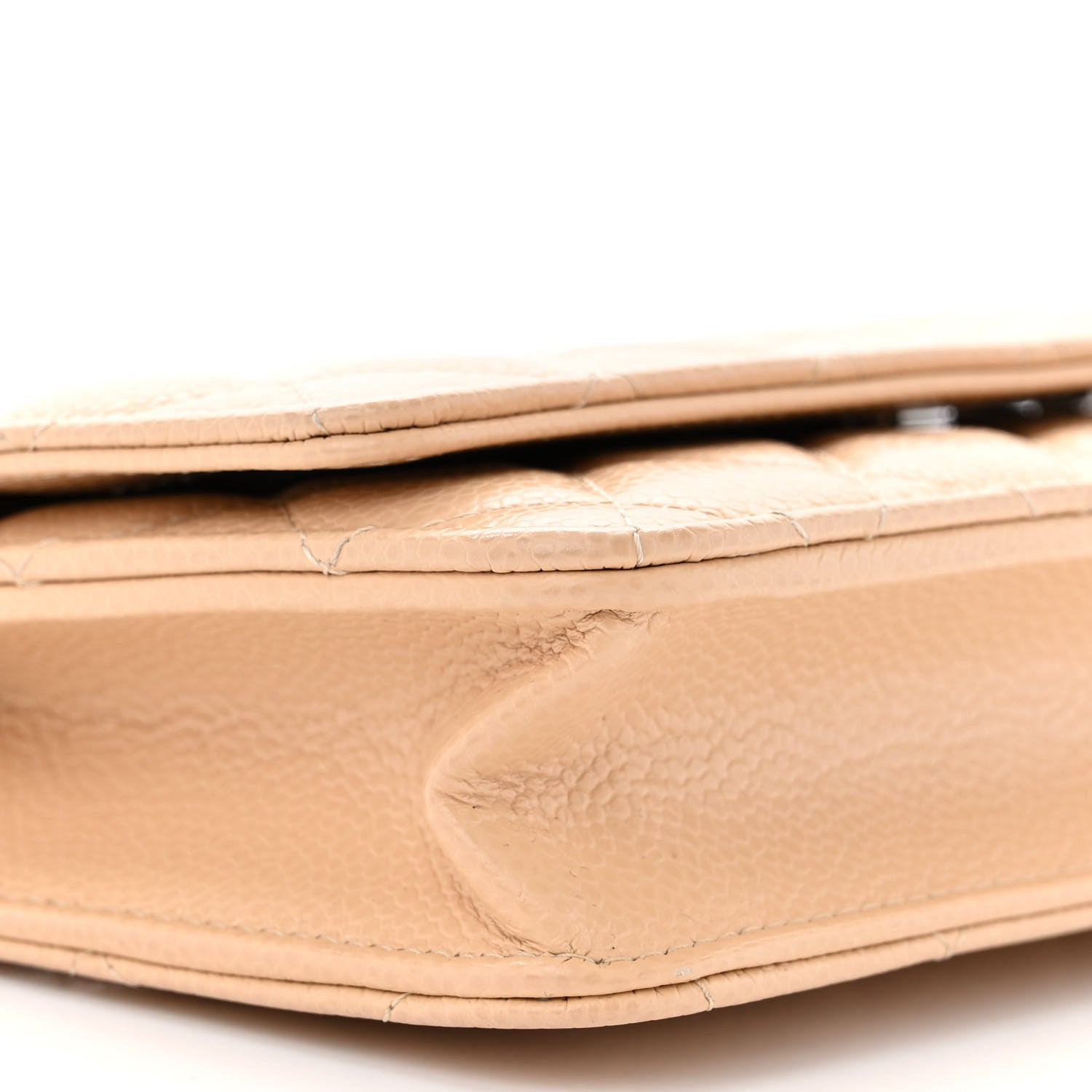 Chanel Caviar Quilted Wallet on Chain WOC Beige Clair 10 of 11