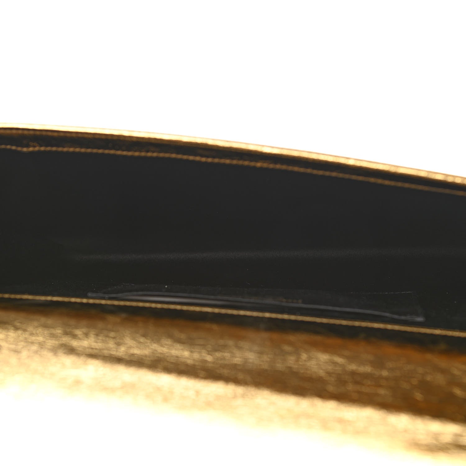 Saint Laurent Metallic Calfskin Monogram Large Belle De Jour Clutch Gold 4 of 5