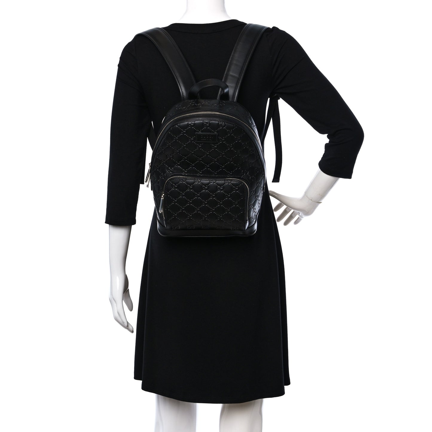 Guccissima Signature Small Day Backpack Black