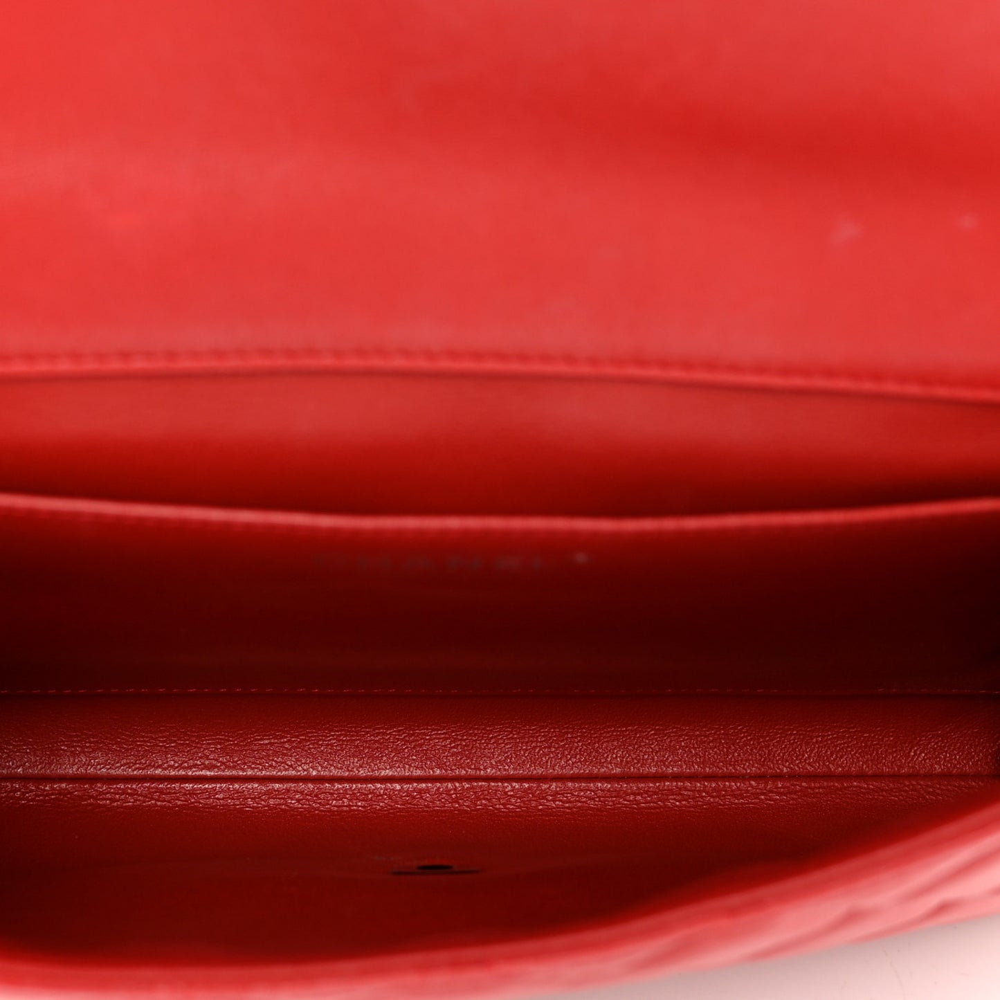 Lambskin Quilted Clutch with Chain Flap Red