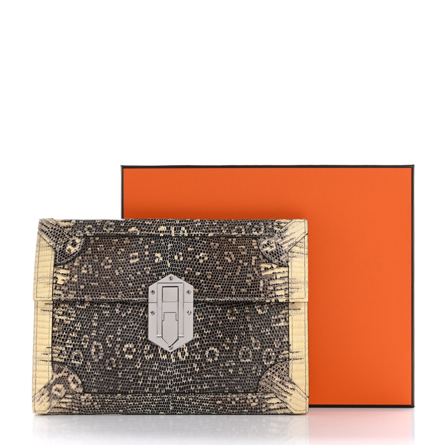Lizard Fleche D'Or Clutch Ombre
