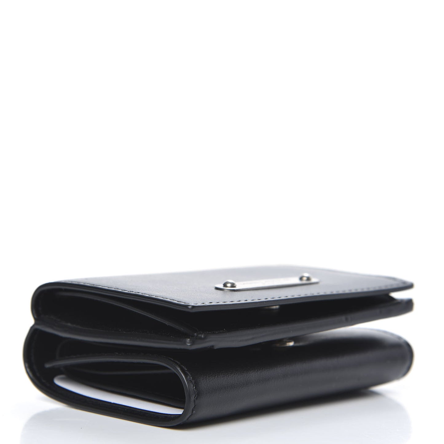 Smooth Calfskin Business Card Case Black