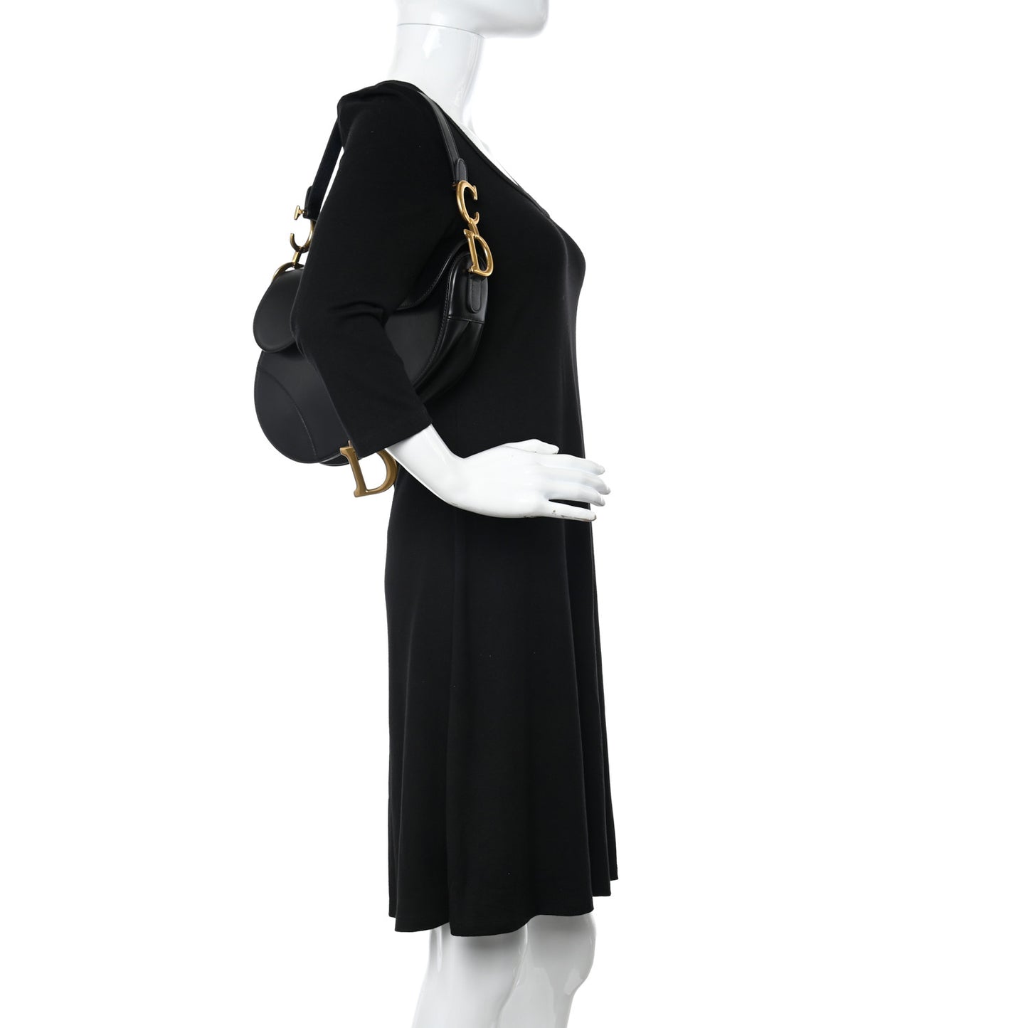 Calfskin Saddle Bag Black