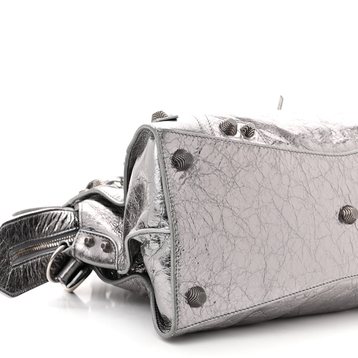 Balenciaga Metallic Agneau Arena Neo Cagole City Silver 9 of 11