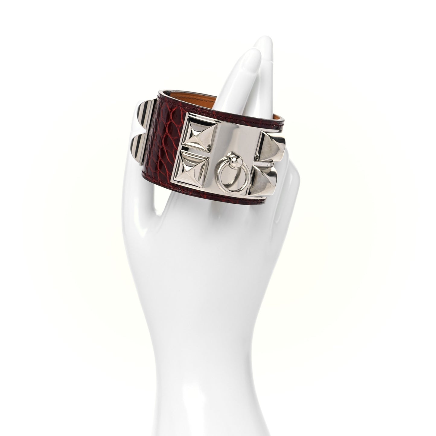 Shiny Alligator Collier De Chien CDC Bracelet S Bourgogne