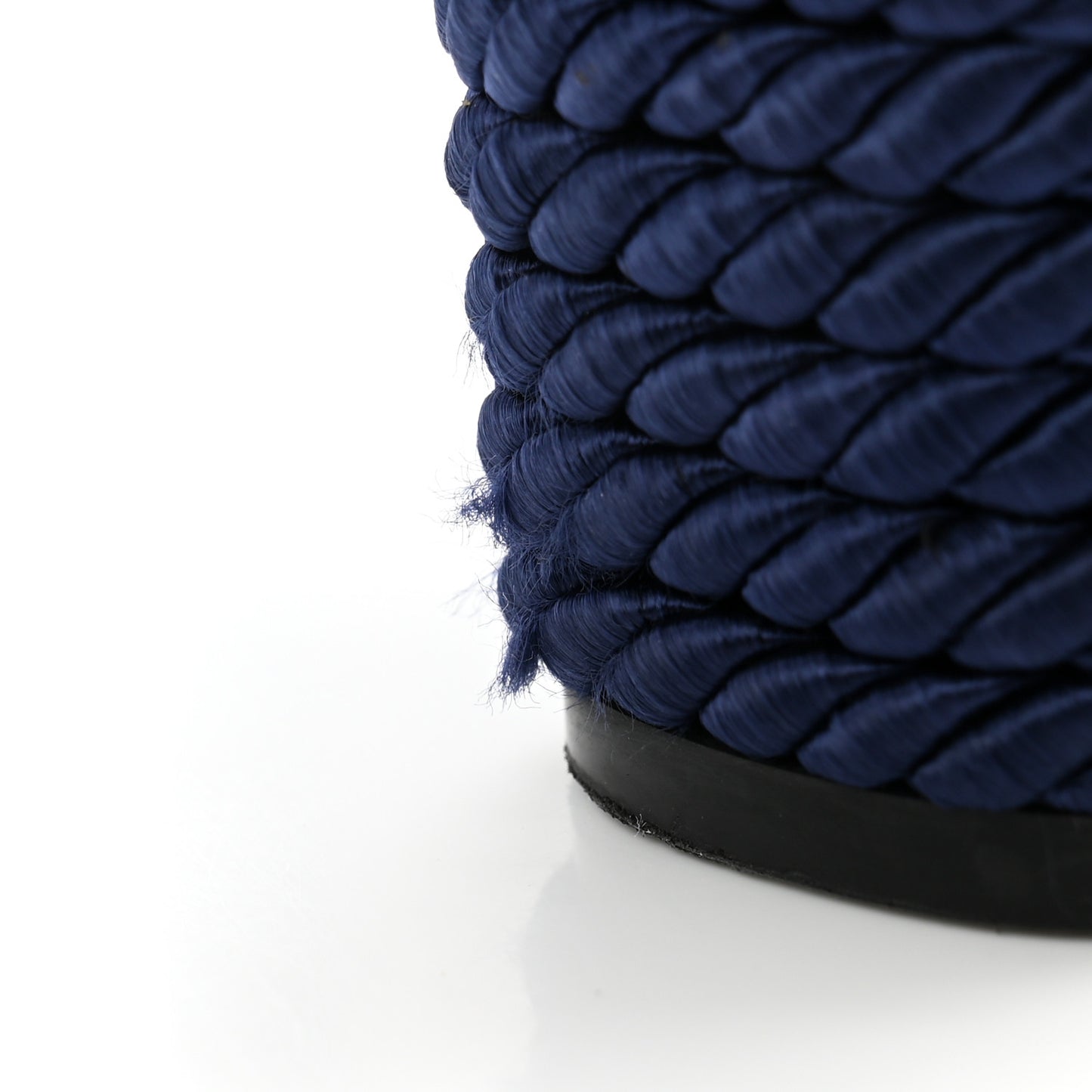 Calfskin Rockstud Torchon Espadrille 25/115mm Wedge Sandals 39 Pure Blue