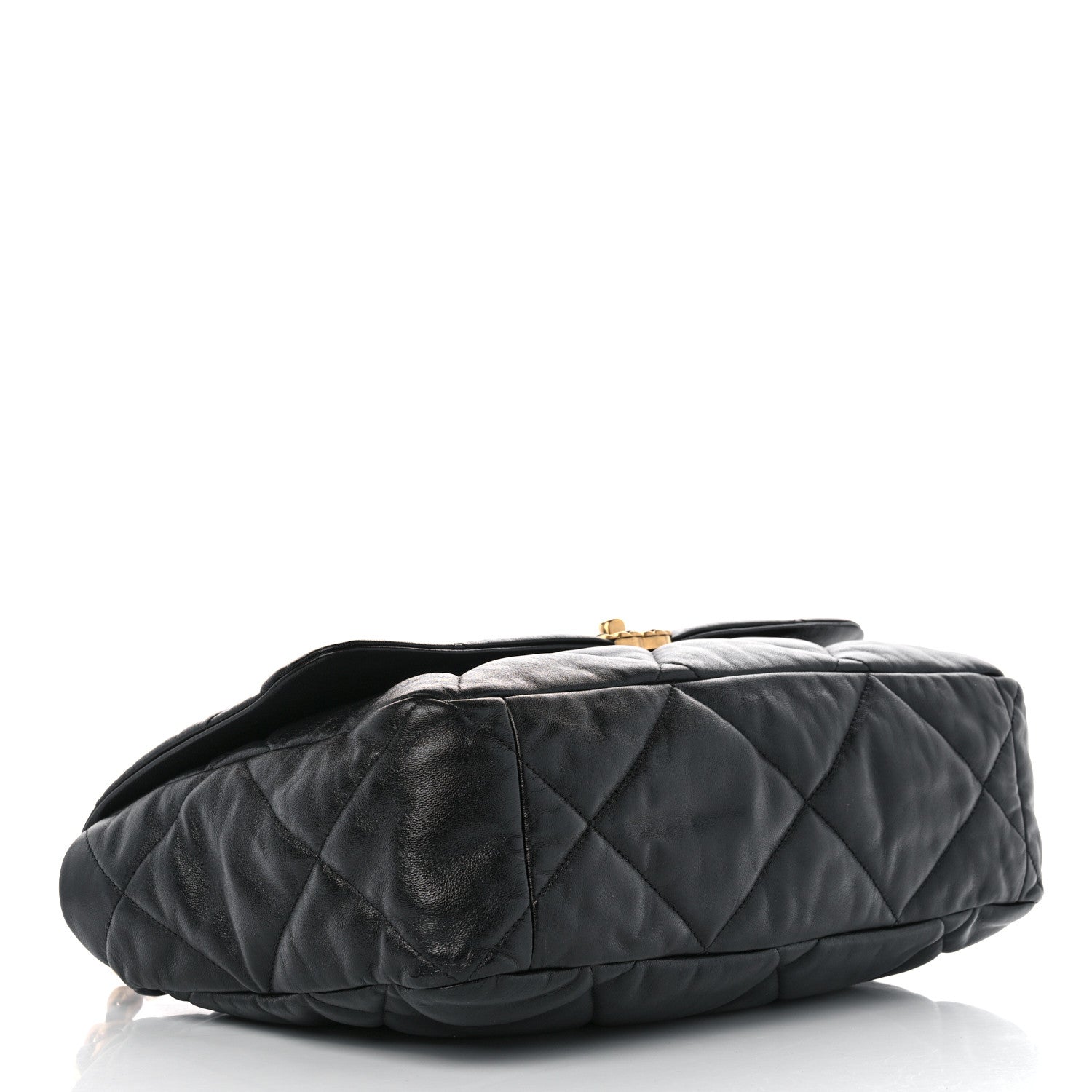 Chanel Lambskin Quilted Maxi Chanel 19 Flap Black 4 of 11