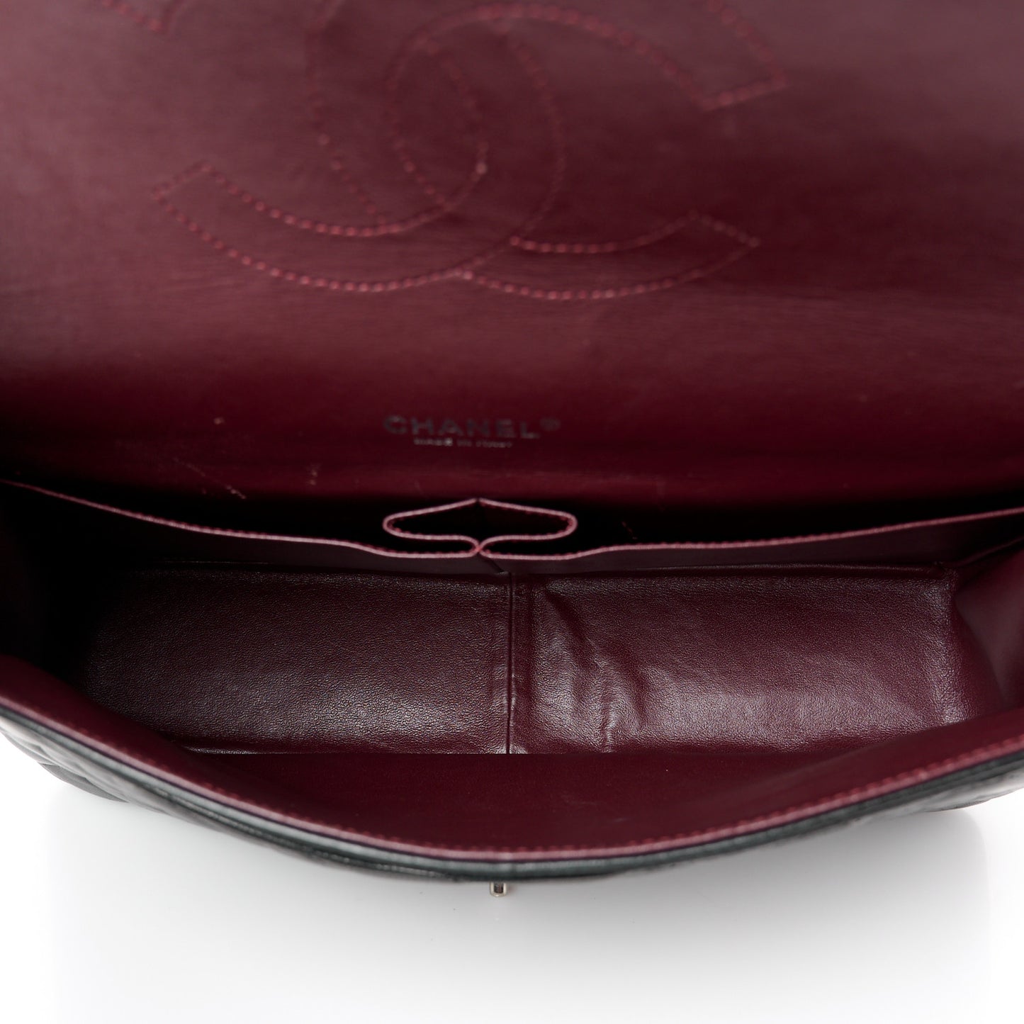 Lambskin Quilted Maxi Double Flap Black